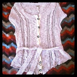 Free people button up knit cardigan